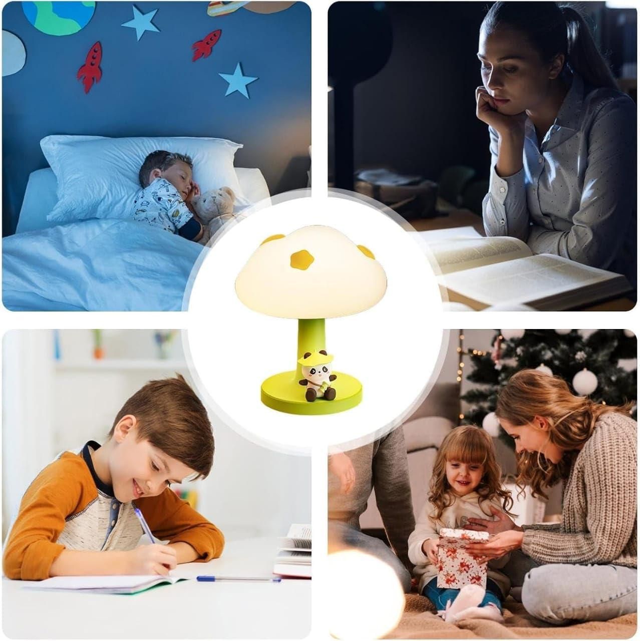 Cute Silicone Panda Night Lights for Kids
